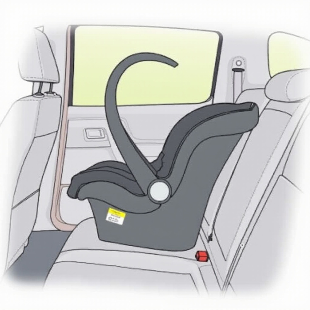 how to install infant car seat without base